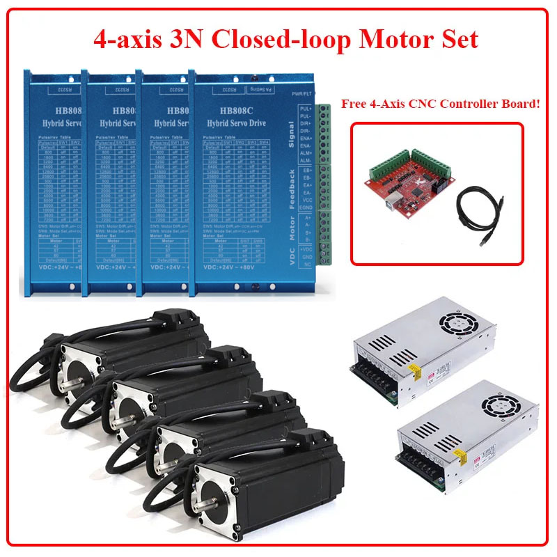 Nema 23 Closed Loop Stepper Motor Driver Kit - Kit Moteur Pas à Pas Nema