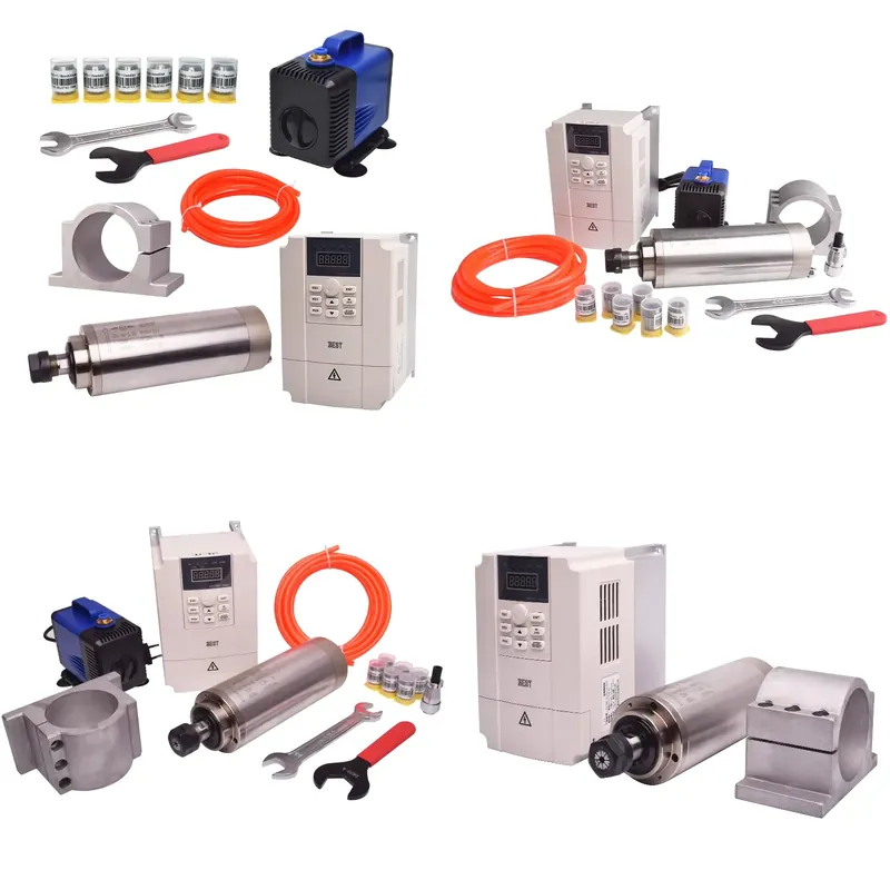 2.2Kw Water Cooled Spindle Kit Vfd - Ensemble de broche refroidie à l'eau