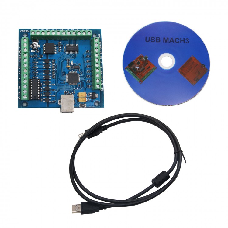 Mach3 Usb Cnc Controller 4 Axis 100Khz - Carte de contrôle CNC USB 4