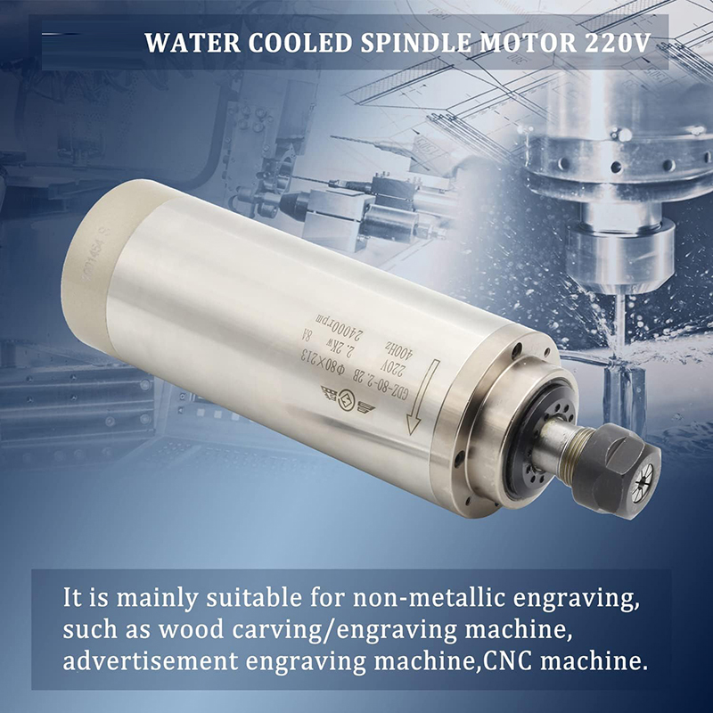 Er20 Collet Chuck Spindle Motor 220V - Moteur de broche CNC 2,2 kw
