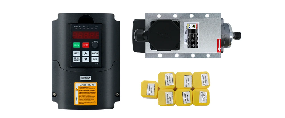HLTNC Moteur de broche refroid - Air Cooled 1.5Kw Spindle Motor Inverter 110V avis et prix