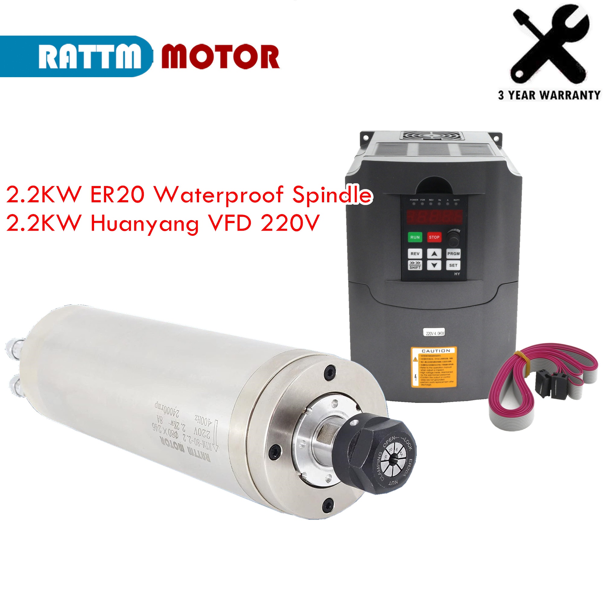 Kit de moteur de broche CNC re - 2.2Kw Water Cooled Spindle Kit Vfd avis et prix