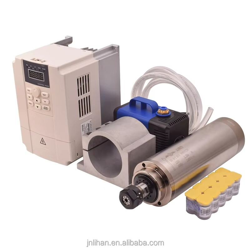 2.2KW 220V refroidi à l'eau Ma - 2.2Kw Water Cooled Spindle Kit Vfd avis et prix